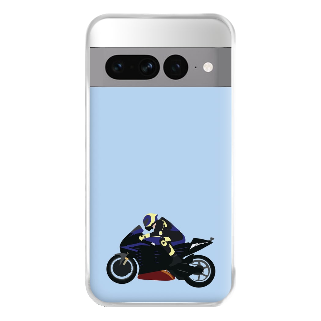 Purple Motorbike - Motorbike Phone Case for Google Pixel 7 Pro