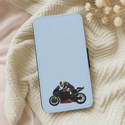 Purple Motorbike - Motorbike Wallet Phone Case