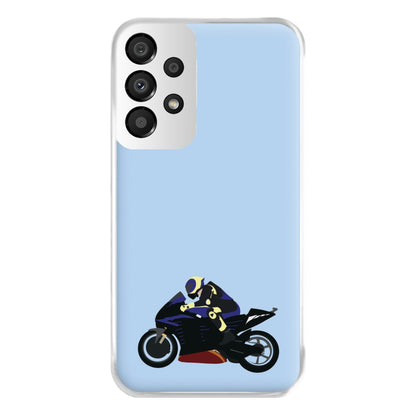 Purple Motorbike - Motorbike Phone Case for Galaxy A33