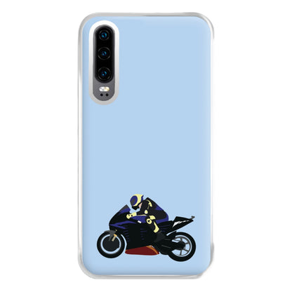 Purple Motorbike - Motorbike Phone Case for Huawei P30