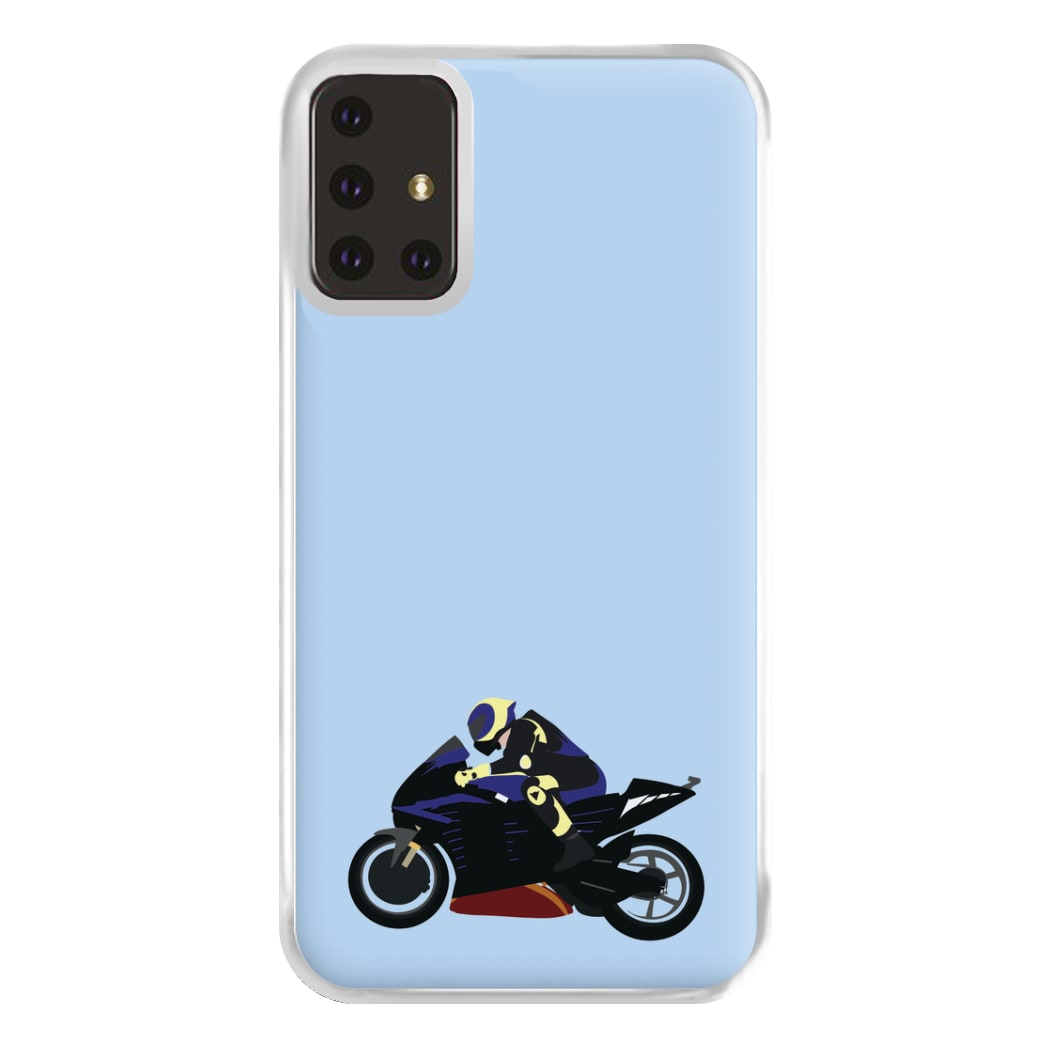 Purple Motorbike - Motorbike Phone Case for Galaxy A71