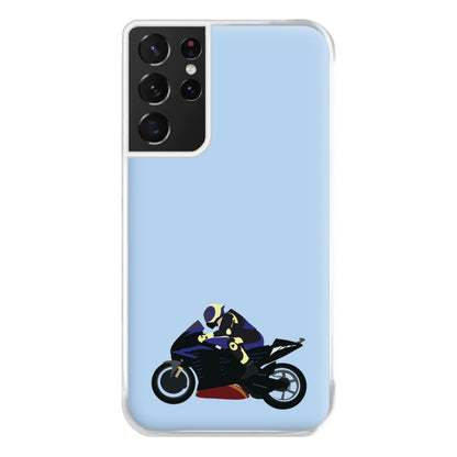 Purple Motorbike - Motorbike Phone Case for Galaxy S21 Ultra