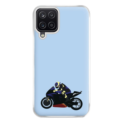 Purple Motorbike - Motorbike Phone Case for Galaxy A12