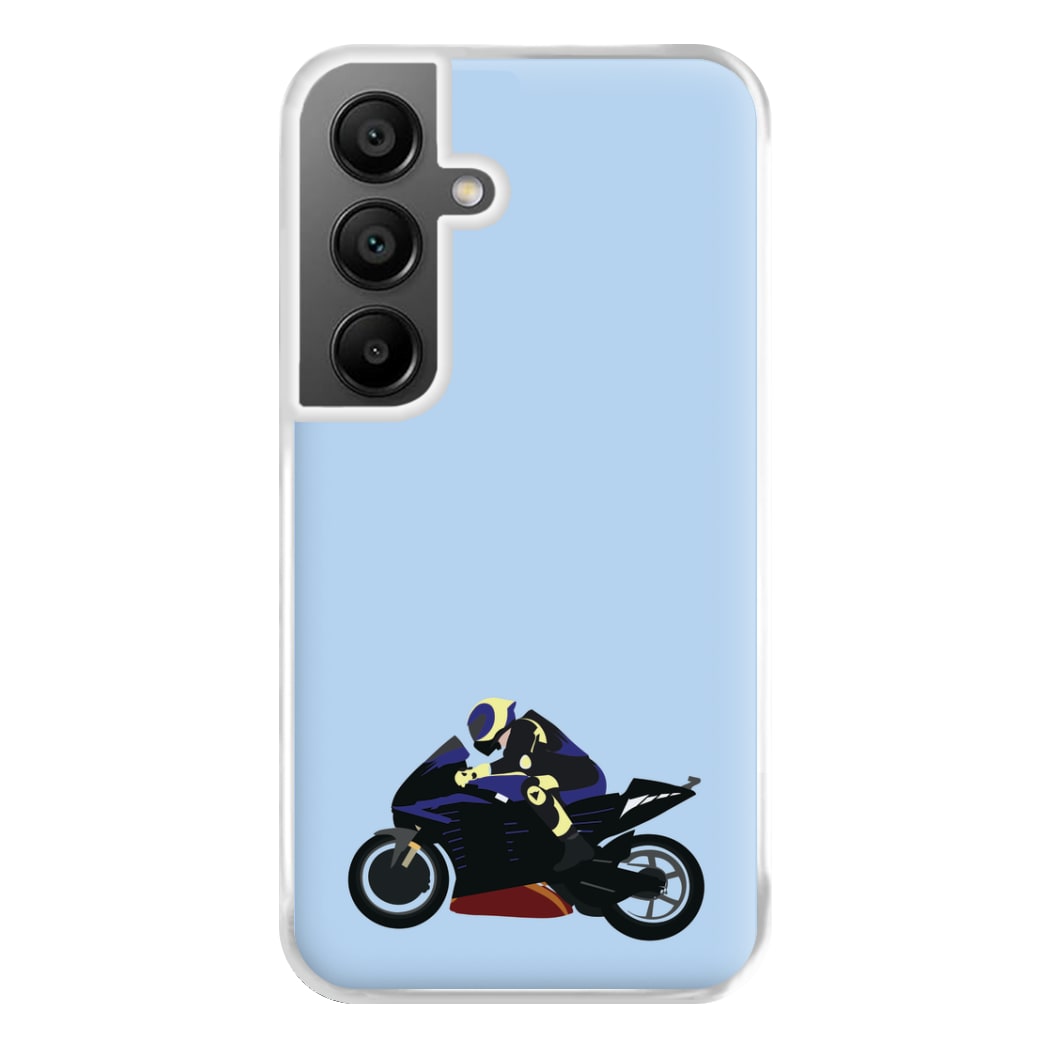 Purple Motorbike - Motorbike Phone Case for Galaxy A55