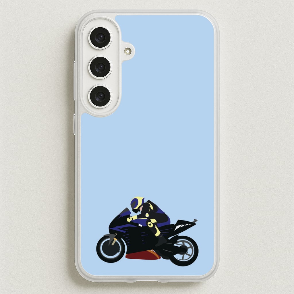 Purple Motorbike - Motorbike Phone Case for Galaxy S25FE