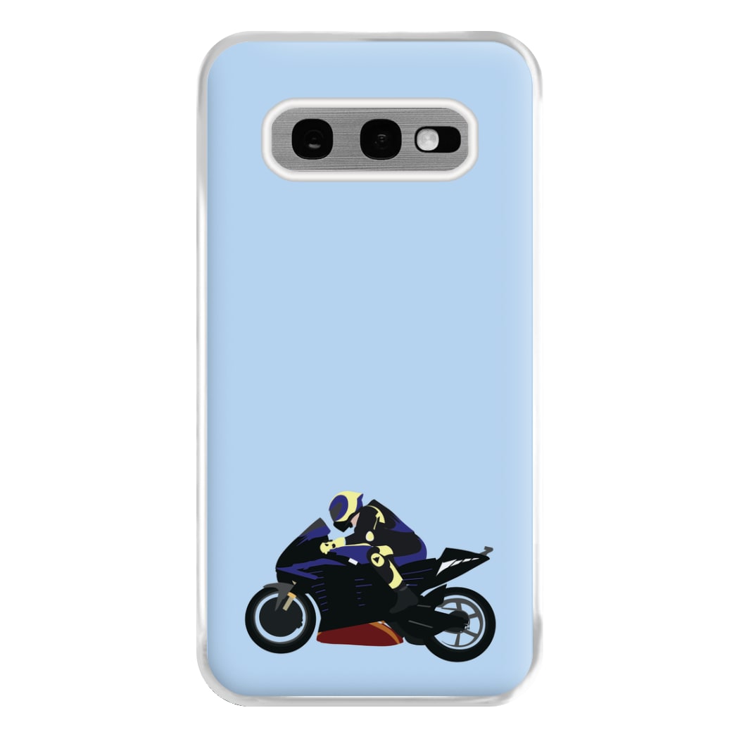 Purple Motorbike - Motorbike Phone Case for Galaxy S10e