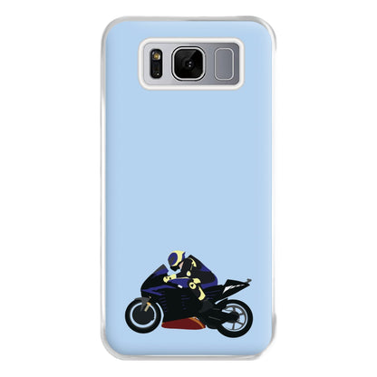 Purple Motorbike - Motorbike Phone Case for Galaxy S8 Plus