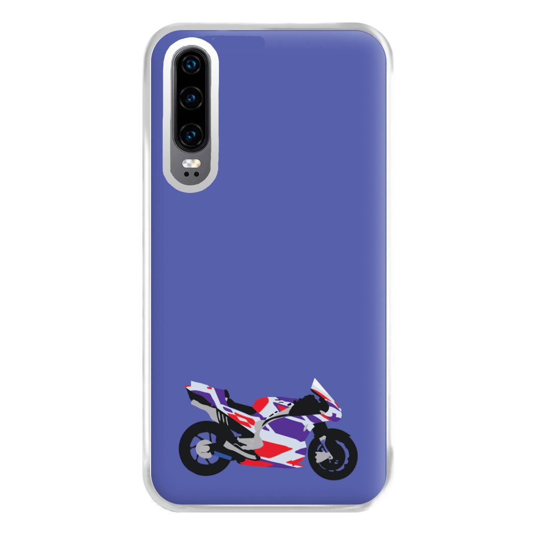 Red And Purple Motorbike - Motorbike Phone Case for Huawei P30