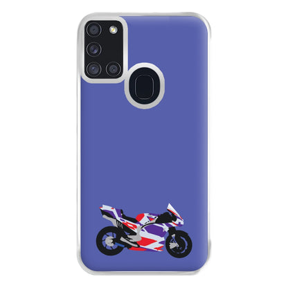 Red And Purple Motorbike - Motorbike Phone Case for Galaxy A21s