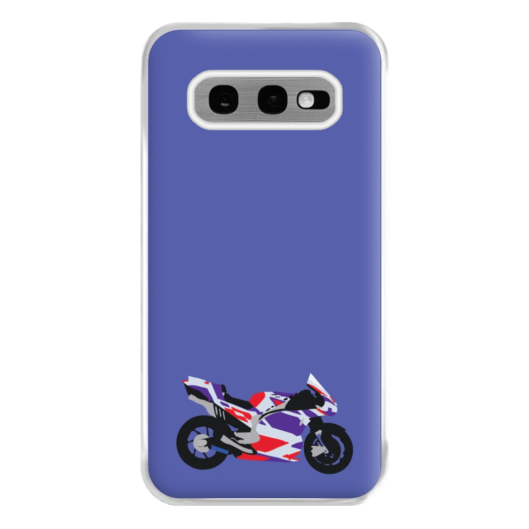 Red And Purple Motorbike - Motorbike Phone Case for Galaxy S10e