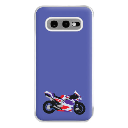 Red And Purple Motorbike - Motorbike Phone Case for Galaxy S10e