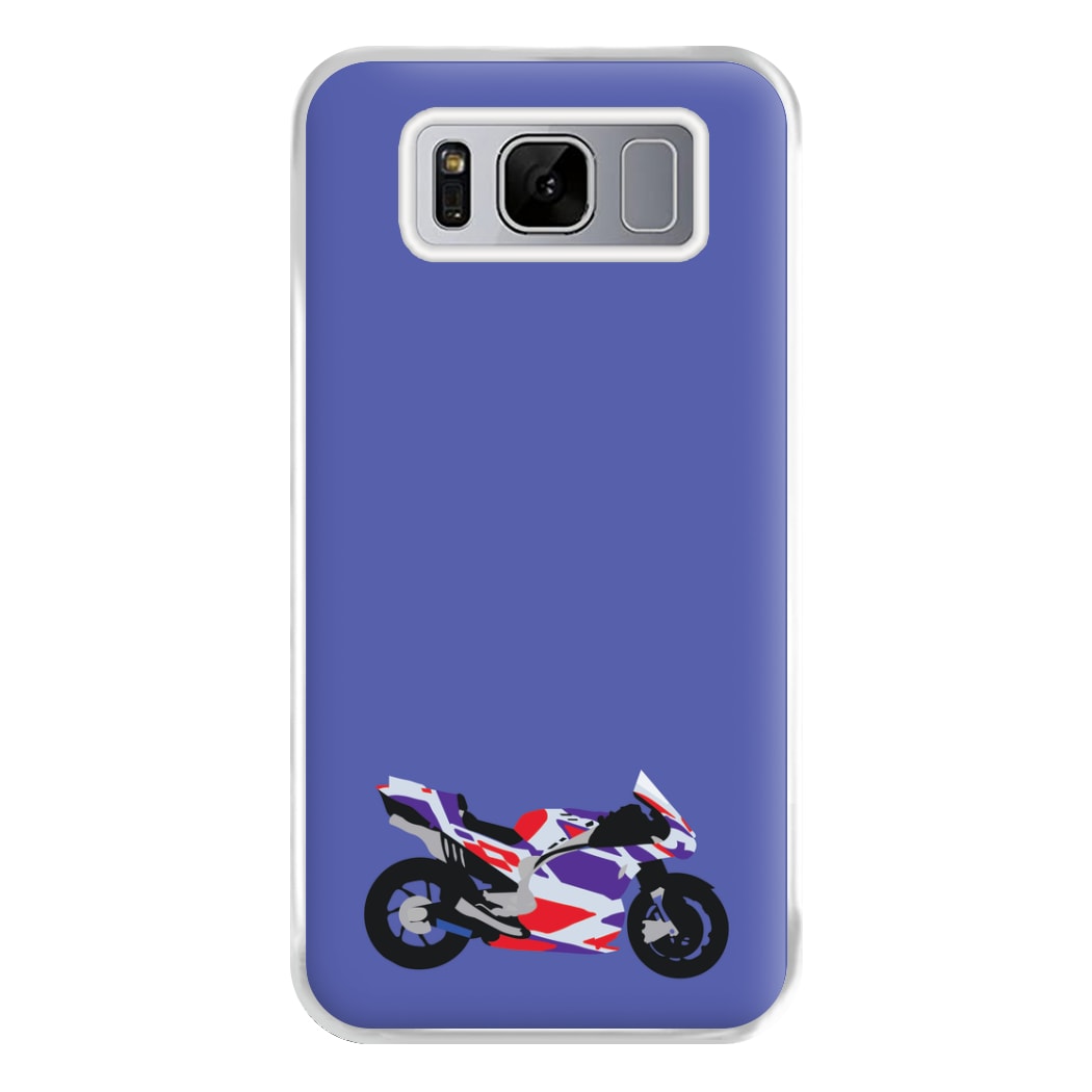 Red And Purple Motorbike - Motorbike Phone Case for Galaxy S8 Plus