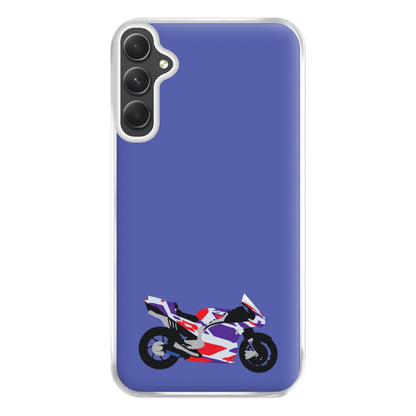 Red And Purple Motorbike - Motorbike Phone Case for Galaxy A54