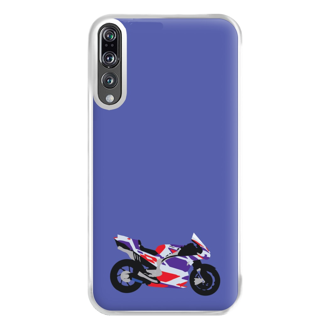 Red And Purple Motorbike - Motorbike Phone Case for Huawei P20 Pro