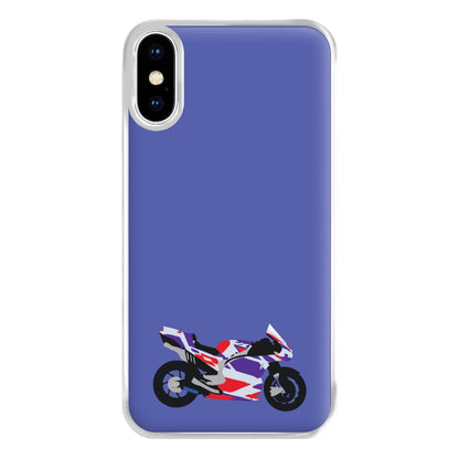 Red And Purple Motorbike - Motorbike Phone Case for iPhone XS Max