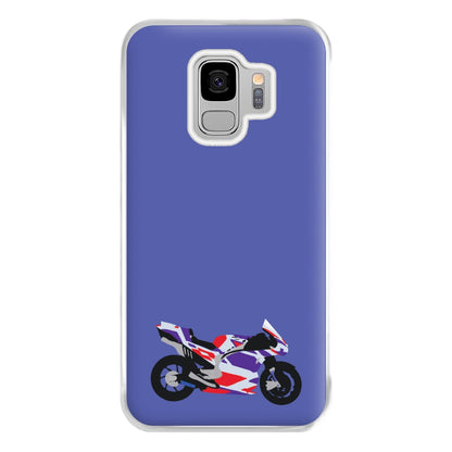 Red And Purple Motorbike - Motorbike Phone Case for Galaxy S9 Plus