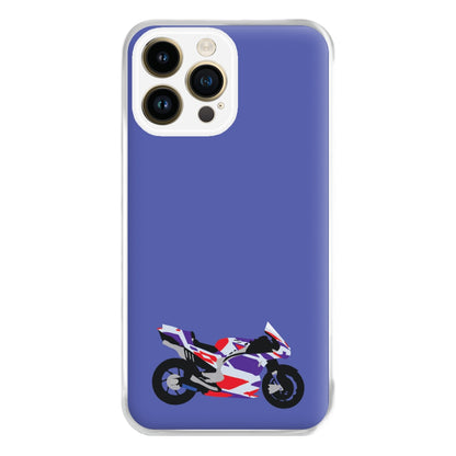 Red And Purple Motorbike - Motorbike Phone Case for iPhone 14 Pro Max