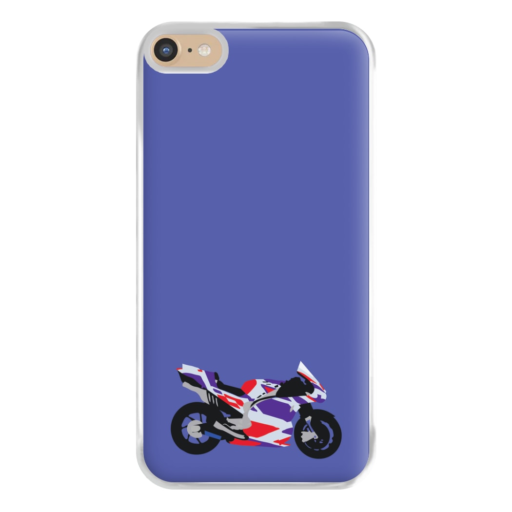 Red And Purple Motorbike - Motorbike Phone Case for iPhone 6 Plus / 7 Plus / 8 Plus