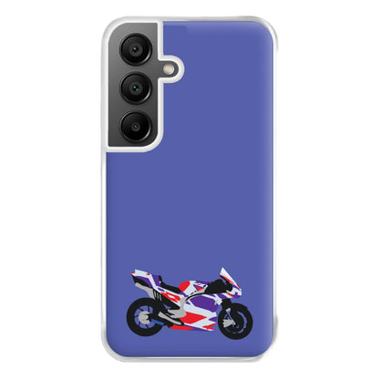 Red And Purple Motorbike - Motorbike Phone Case for Galaxy A55