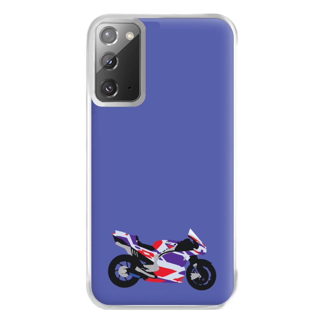 Red And Purple Motorbike - Motorbike Phone Case for Galaxy Note 20 Ultra