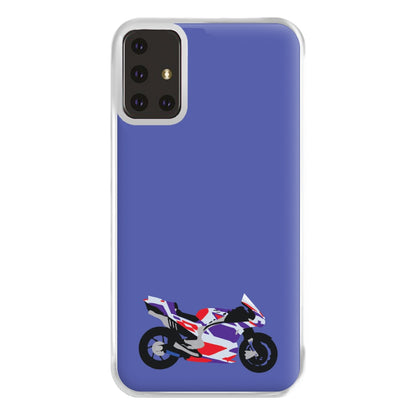 Red And Purple Motorbike - Motorbike Phone Case for Galaxy A71