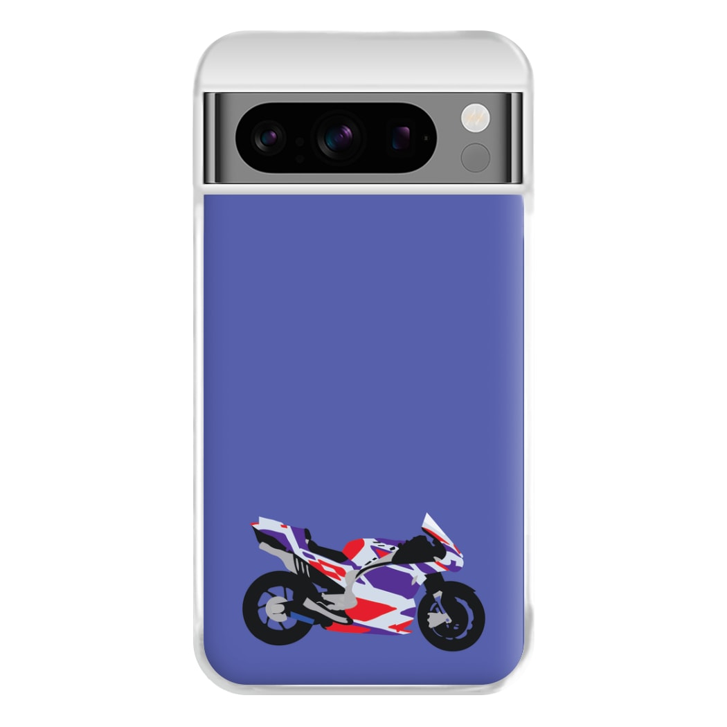 Red And Purple Motorbike - Motorbike Phone Case for Google Pixel 8 Pro