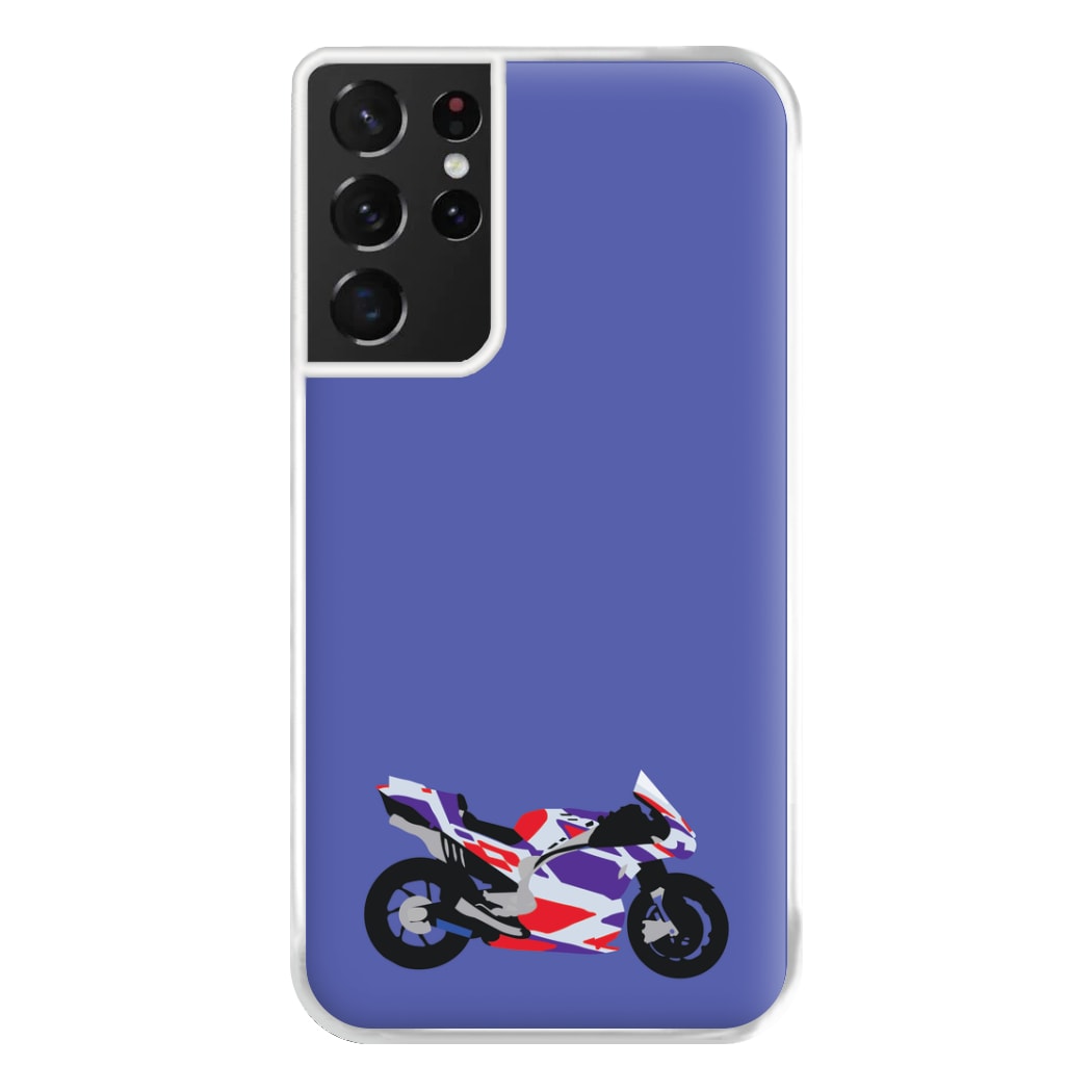 Red And Purple Motorbike - Motorbike Phone Case for Galaxy S21 Ultra