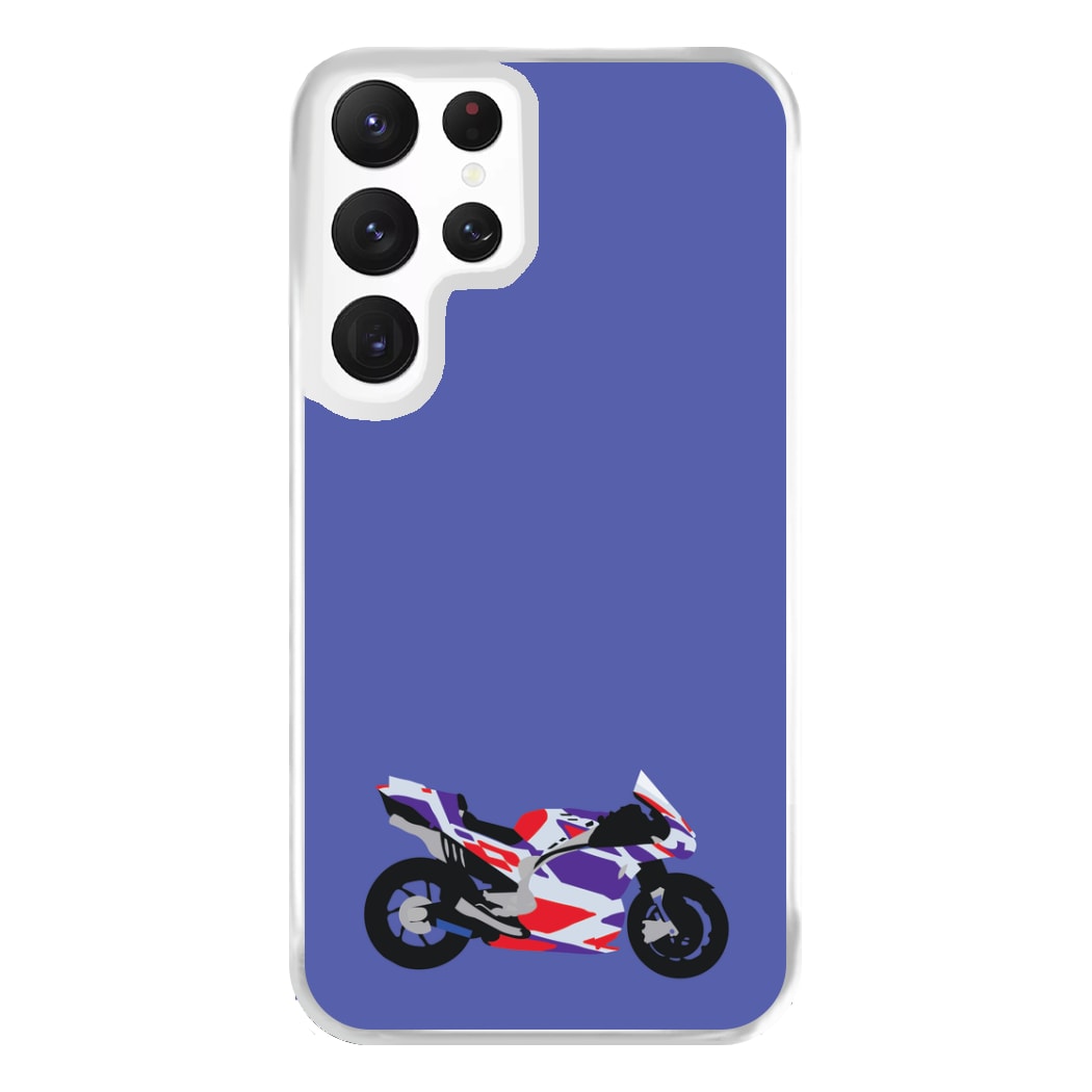 Red And Purple Motorbike - Motorbike Phone Case for Galaxy S22 Ultra