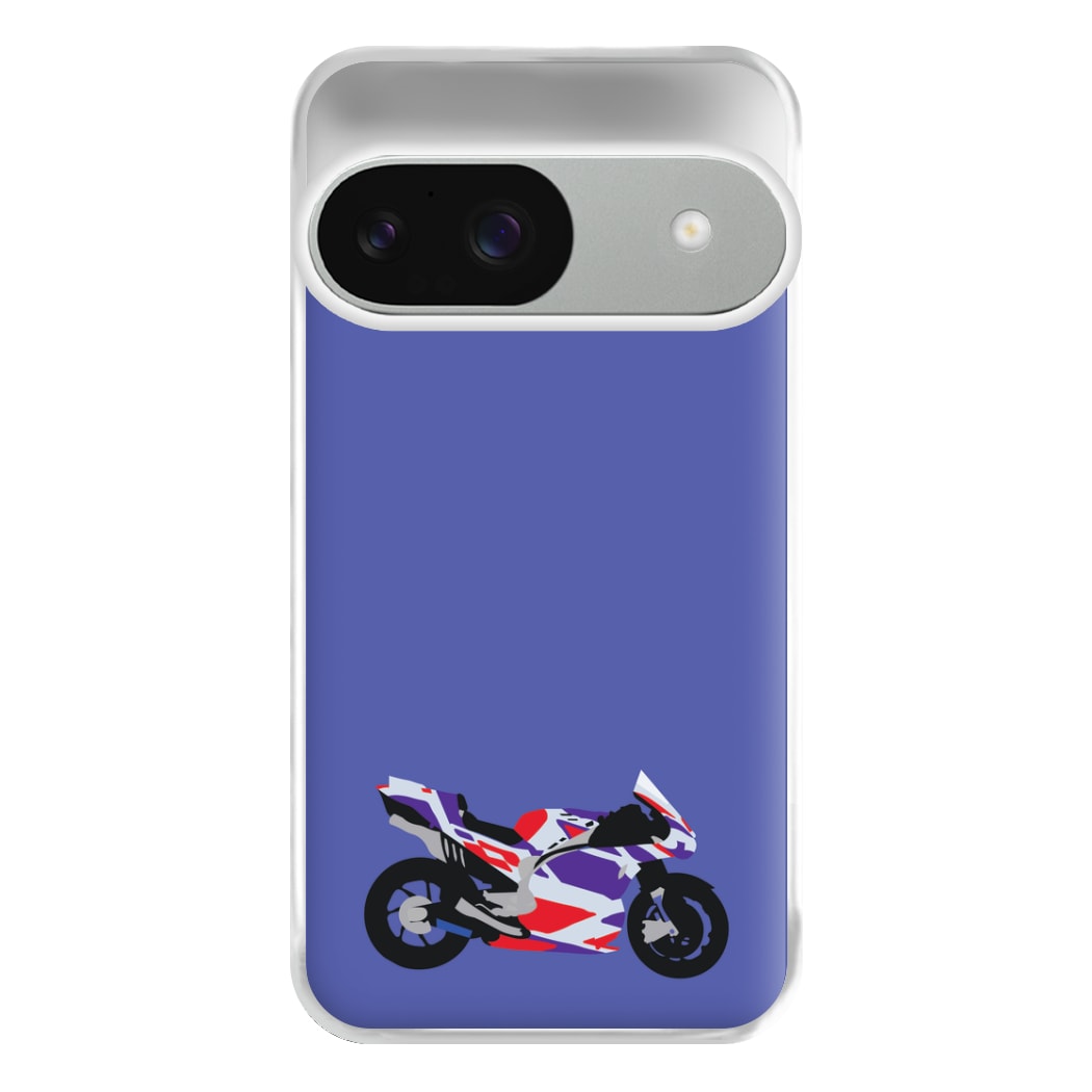 Red And Purple Motorbike - Motorbike Phone Case for Google Pixel 9 / 9 Pro