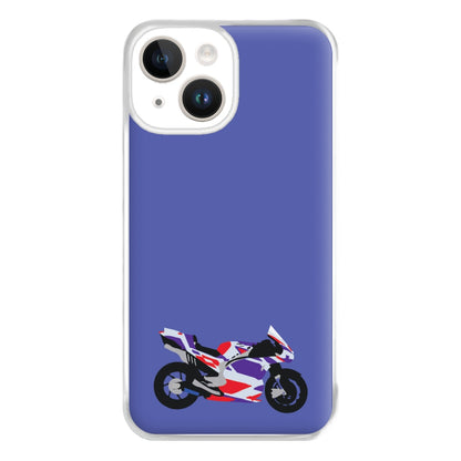 Red And Purple Motorbike - Motorbike Phone Case for iPhone 14