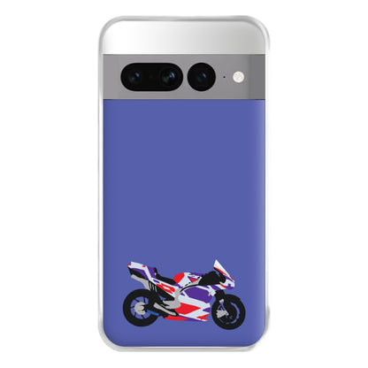 Red And Purple Motorbike - Motorbike Phone Case for Google Pixel 7 Pro