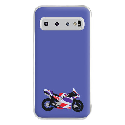 Red And Purple Motorbike - Motorbike Phone Case for Galaxy S10 Plus