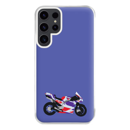 Red And Purple Motorbike - Motorbike Phone Case for Galaxy S23 Ultra