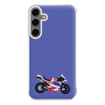 Red And Purple Motorbike - Motorbike Phone Case for Galaxy S24FE