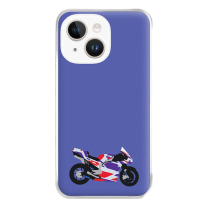 Red And Purple Motorbike - Motorbike Phone Case for iPhone 14 Plus