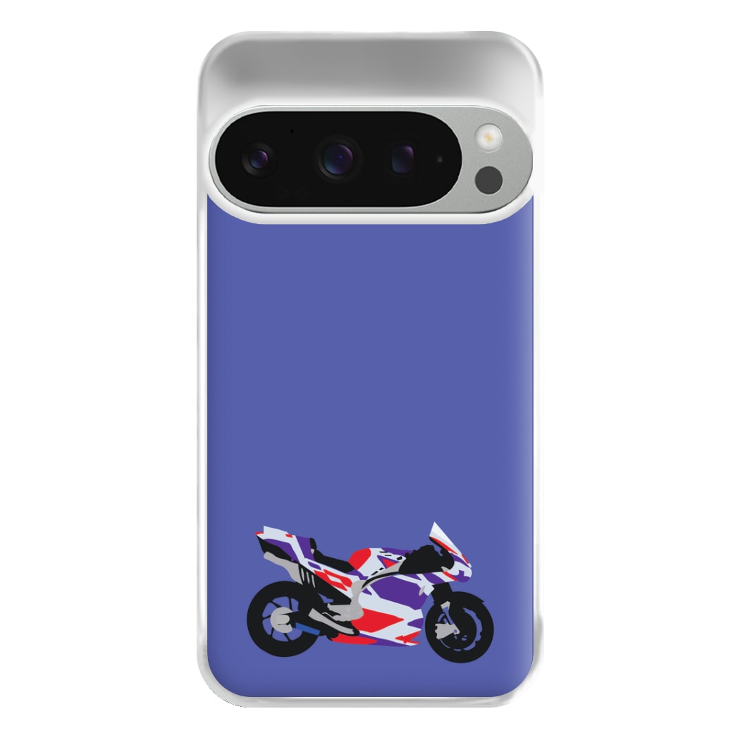 Red And Purple Motorbike - Motorbike Phone Case for Google Pixel 9 Pro XL