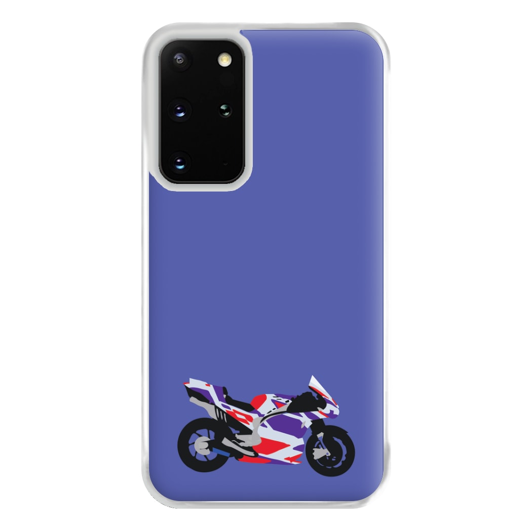 Red And Purple Motorbike - Motorbike Phone Case for Galaxy S20 Plus