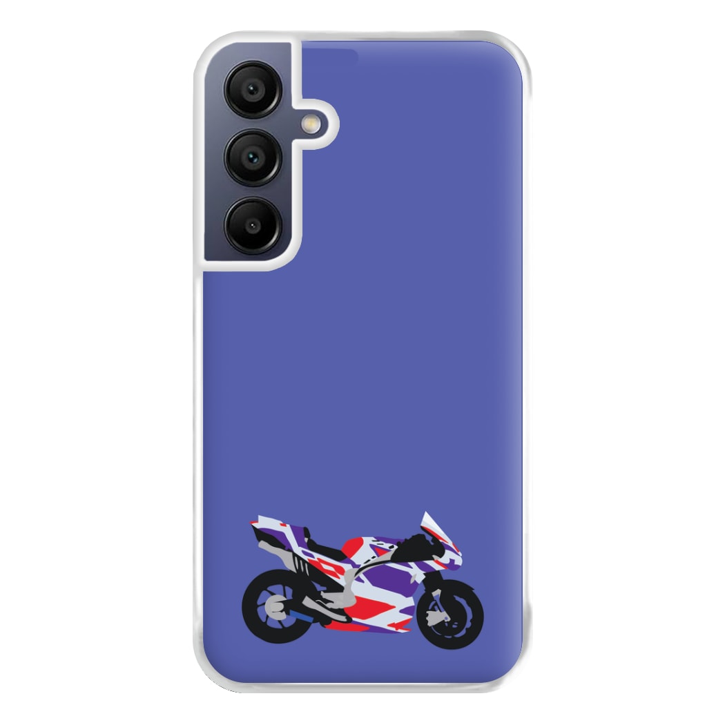 Red And Purple Motorbike - Motorbike Phone Case for Galaxy A16