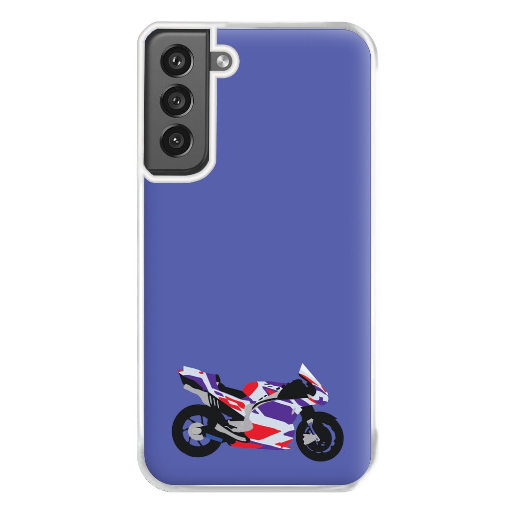 Red And Purple Motorbike - Motorbike Phone Case for Galaxy S21FE