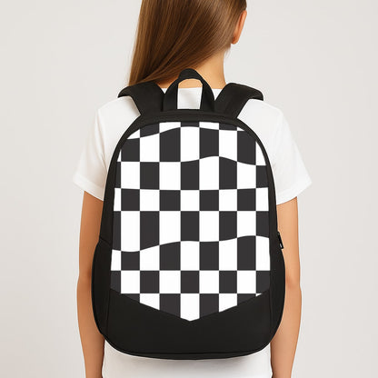 Pattern - Motorbike Large School Bag