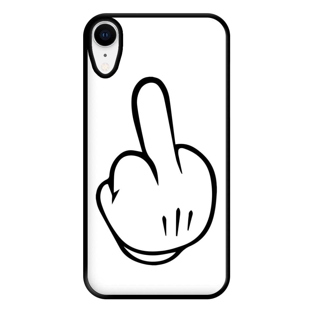 Fairytale Mouse Middle Finger Phone Case for iPhone XR