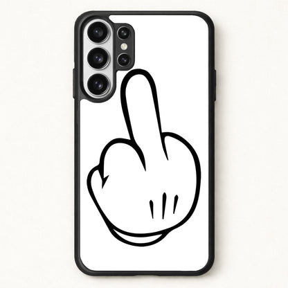 Fairytale Mouse Middle Finger Phone Case for Galaxy S26 Ultra