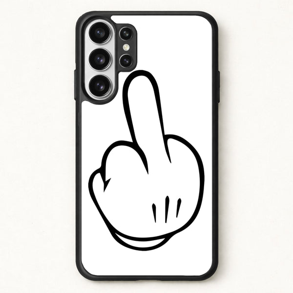Fairytale Mouse Middle Finger Phone Case for Galaxy S26 Ultra