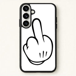 Fairytale Mouse Middle Finger Phone Case for Galaxy S26