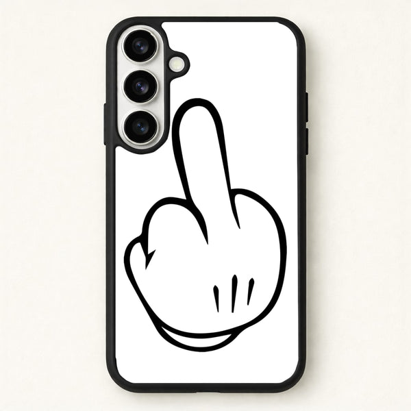Fairytale Mouse Middle Finger Phone Case for Galaxy S26