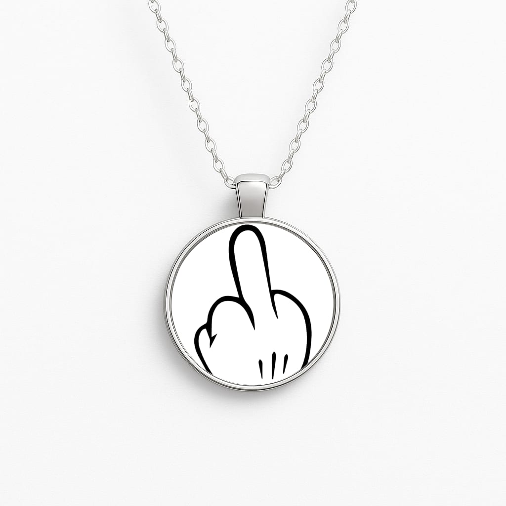 Fairytale Mouse Middle Finger Circle Necklace