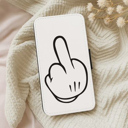 Fairytale Mouse Middle Finger Wallet Phone Case