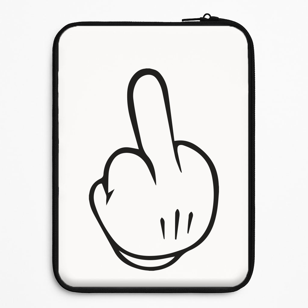 Fairytale Mouse Middle Finger Laptop Sleeve