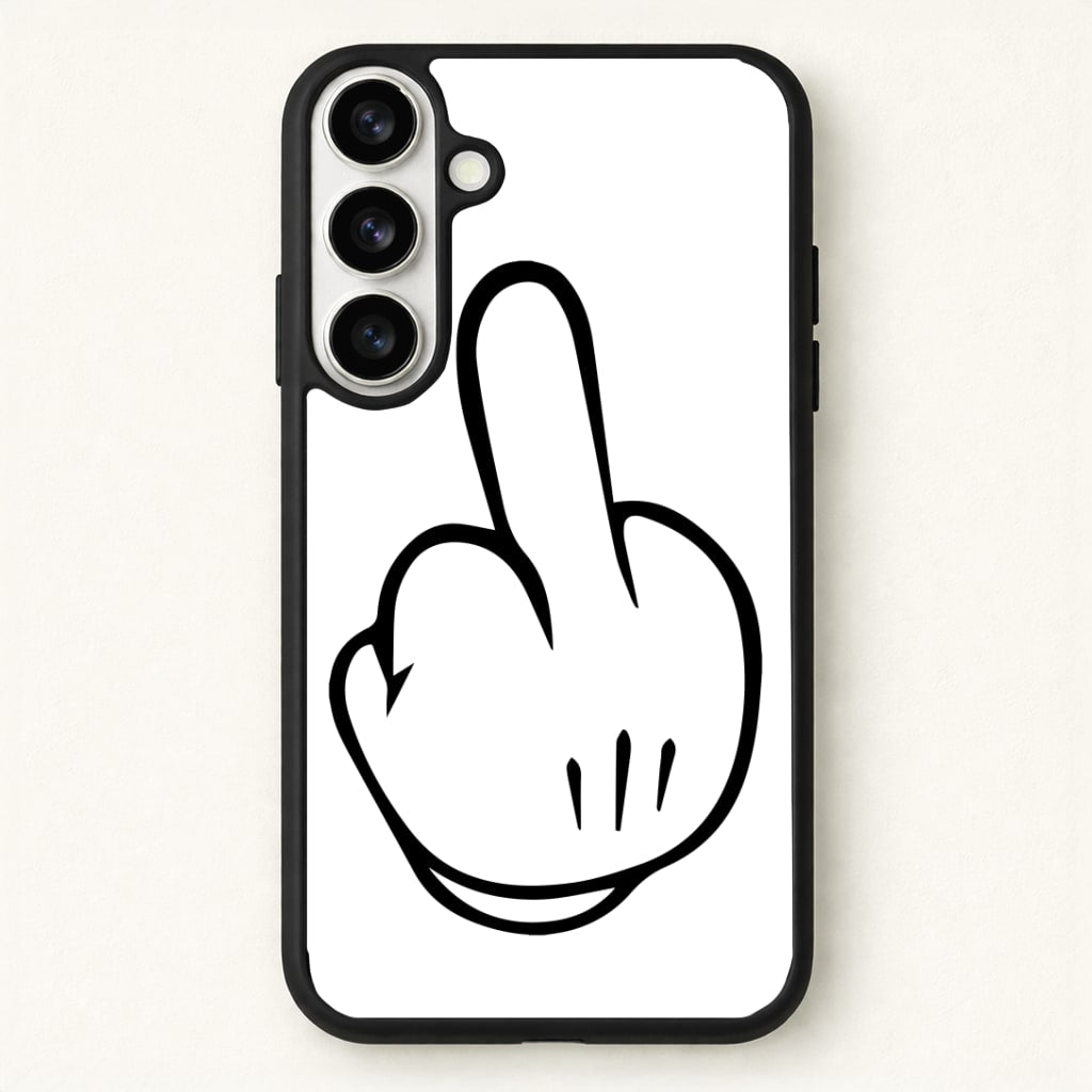 Fairytale Mouse Middle Finger Phone Case for Galaxy S26 Plus