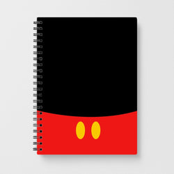 Mickey Mouse Outfit Notebook - Fun Cases